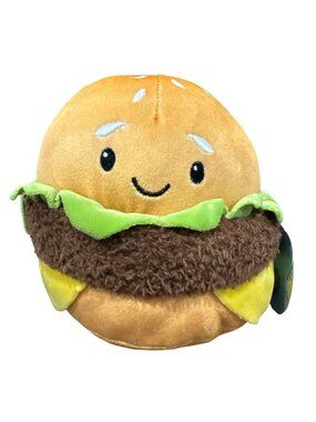 Gigglescape Cheeseburger Plush Toy For Ages 1+ Soft & Cuddly Burger Stuffed Anim